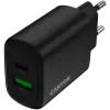CANYON Cargador OnCharge 250 25W 1xPD 1xQC EU Negro