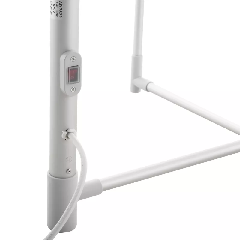 Tendedero eléctrico plegable Adler AD 7829 — 300 W, 148×52×90 cm, blanco, de pie