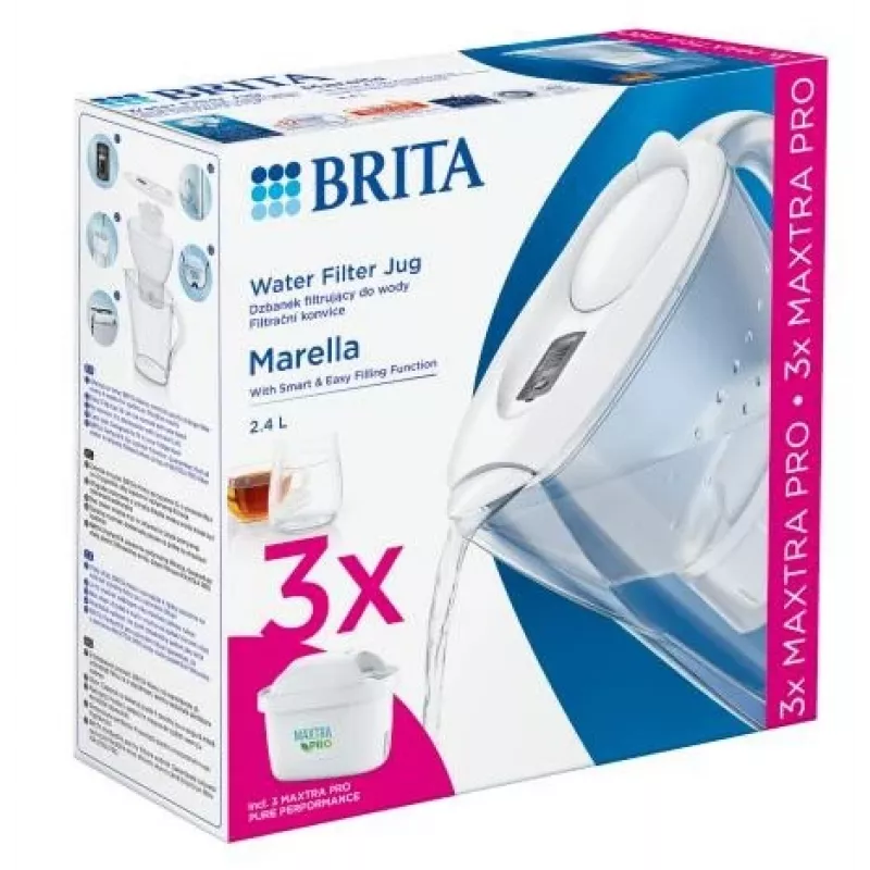 Brita Marella+3 cartuchos PRO Blanco 2,4 Blanco