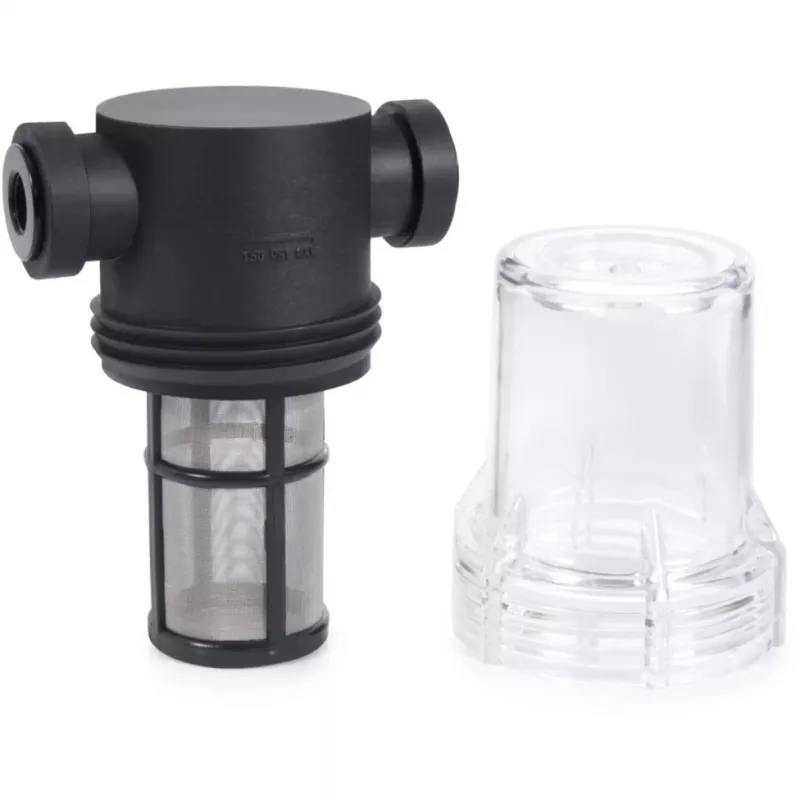 Alphacool ES Big Inline filtro de partículas 2x G1/4 IG, negro/transparente (29145)