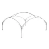 FastPitch Event Shelter XL, pabellón plata/azul oscuro, 4,5 x 4,5 metros