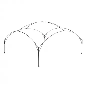 FastPitch Event Shelter XL, pabellón plata/azul oscuro, 4,5 x 4,5 metros