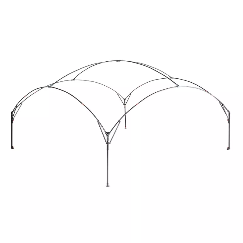 FastPitch Event Shelter XL, pabellón plata/azul oscuro, 4,5 x 4,5 metros