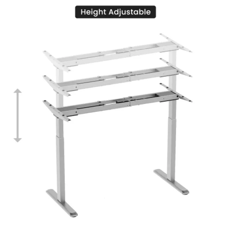 Bastidor de mesa regulable en altura Up Up Bjorn, gris
