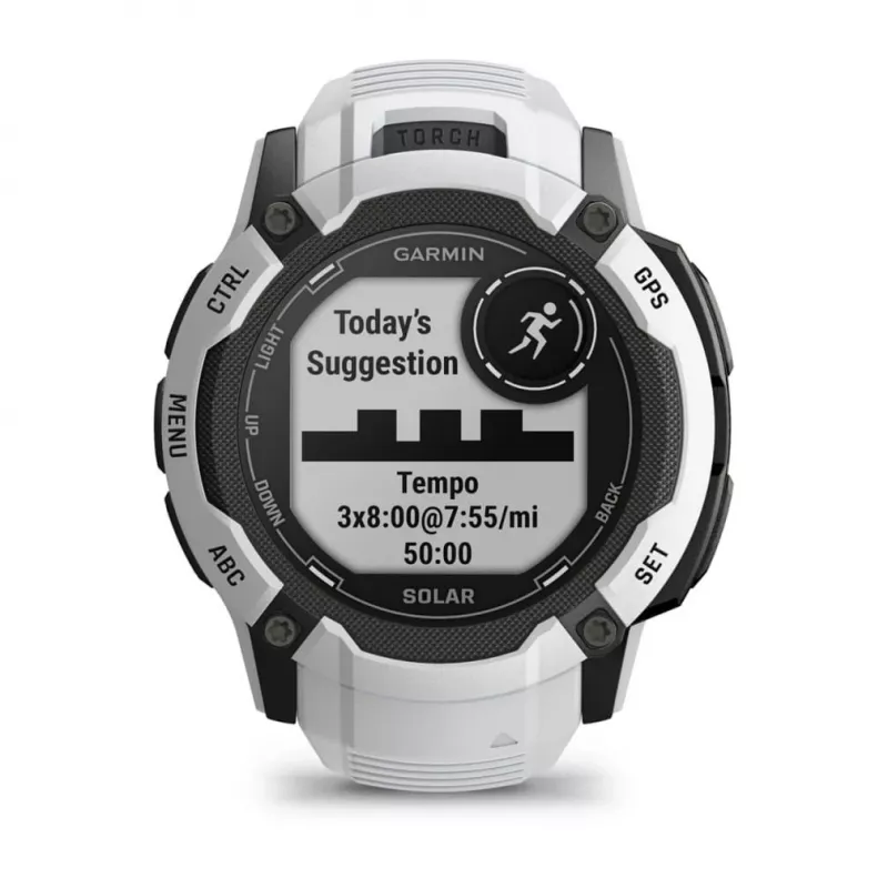 Garmin Instinct 2X Solar 2,79 cm (1,1) MIP 50 mm Digital 176 x 176 píxeles Pantalla táctil Blanco GPS (satélite)