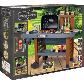 Garten Kitchen, cocina de juguete gris/marrón