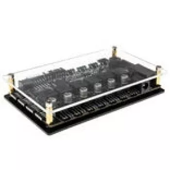 Controlador automático Lamptron CT630 PWM ARGB — controlador compacto de ventilador PWM-ARGB, negro
