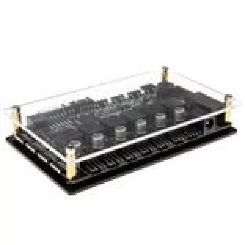 Controlador automático Lamptron CT630 PWM ARGB — controlador compacto de ventilador PWM-ARGB, negro