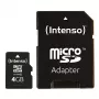 MEMORIA MICRO SDHC 4GB C10/CON ADAPTADOR 3413450 INTENSO