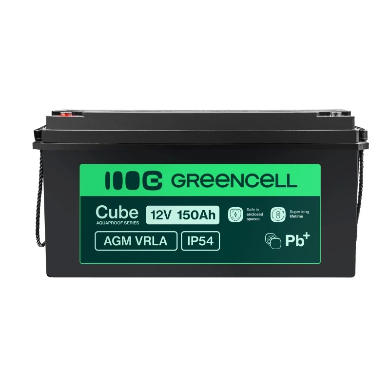Batería AGM Green Cell AGM12V150AH-J 12V 150Ah plomo-ácido sellada