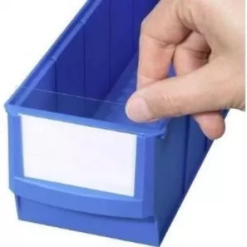Set de etiquetas Allit ProfiPlus modelo 456596 — etiquetas blancas para cajas de estantería y almacenamiento