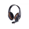 Gembird GHS-05-O auriculares gaming con cable, supraaurales, 3,5 mm, control de volumen, 20-20000 Hz, 32 Ohm, cable de 2 m, negro/naranja