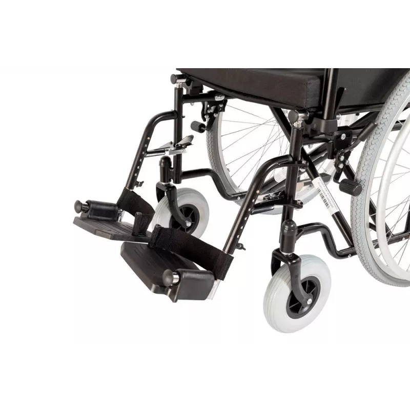 Silla de ruedas manual REHA FUND RF-1 Cruiser, ancho de asiento 48 cm, plegable, 4 ruedas, carga máx. 120 kg