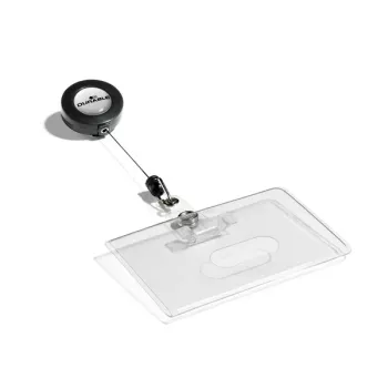 Durable 8016 portacarnés horizontal transparente 10 uds.