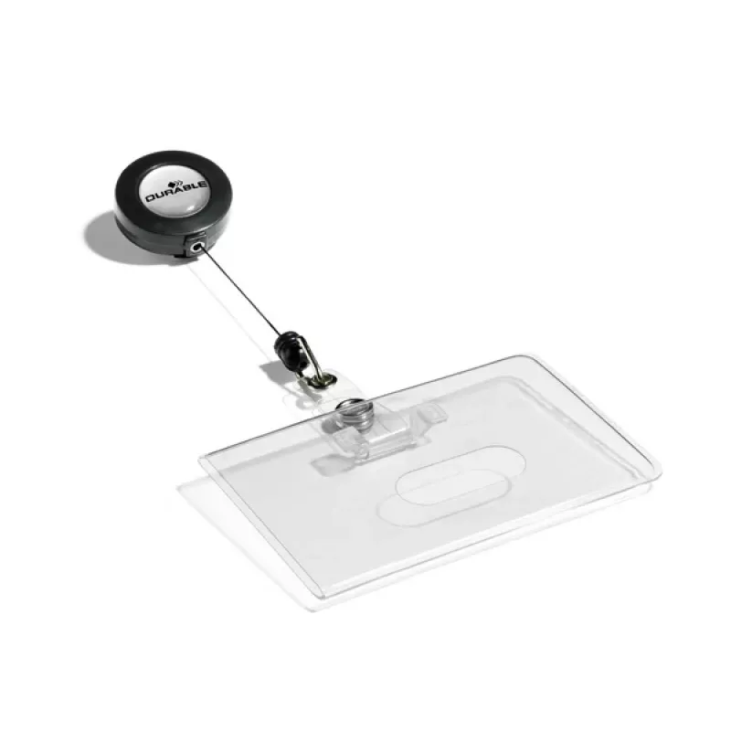 Durable 8016 portacarnés horizontal transparente 10 uds.