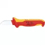 Knipex 98 52 cuchillo universal naranja, rojo cuchillo fijo
