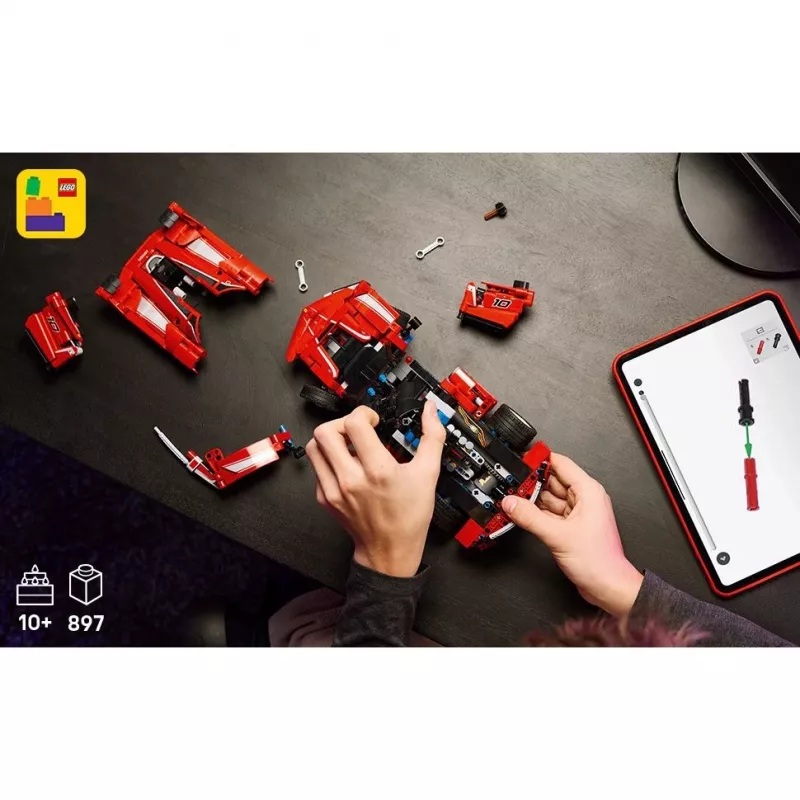 LEGO Technic Ferrari FXX K maqueta a escala 1:10, 897 piezas, a partir de 10 años