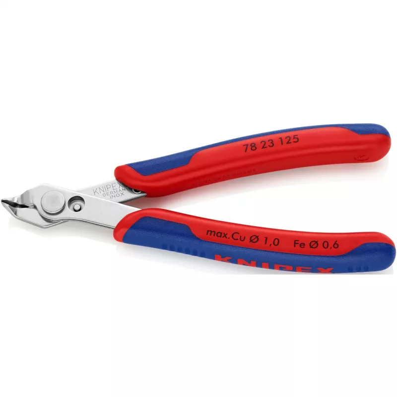 Knipex Super-Knips 78 23 125 Alicate de corte lateral para electrónica y mecánica de precisión sin bisel 125 mm