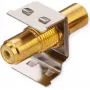 Conector hembra RCA ROLINE Keystone blindado metal amarillo (26.11.0396)