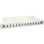 Lightwin Caja de empalme de fibra óptica, 12 fibras, 12x SC Multimodo, 50/125µm OM3 Cajas de empalme con pigtail (SPBOX 12G50 OM3 SC)