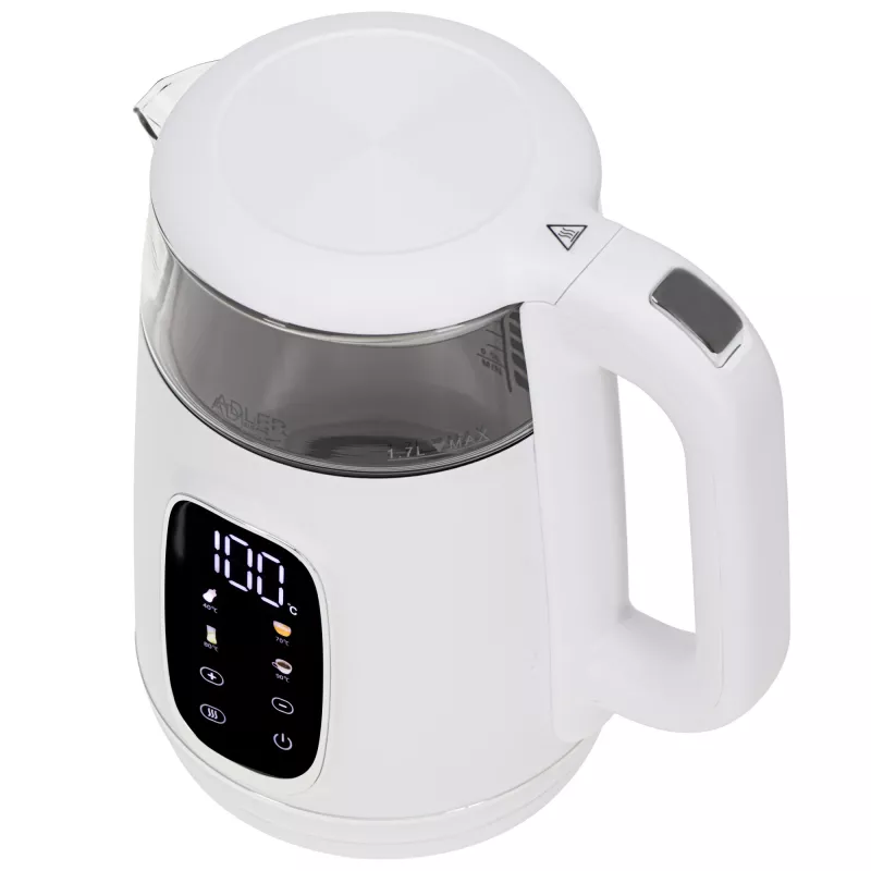 Hervidor eléctrico ADLER AD 1305 blanco/plata