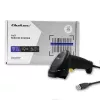 Lector de códigos de barras láser 1D Qoltec | USB | negro