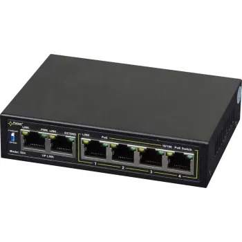 Switch de red PULSAR Switch POE Pulsar S64 4 puertos 2 uplink