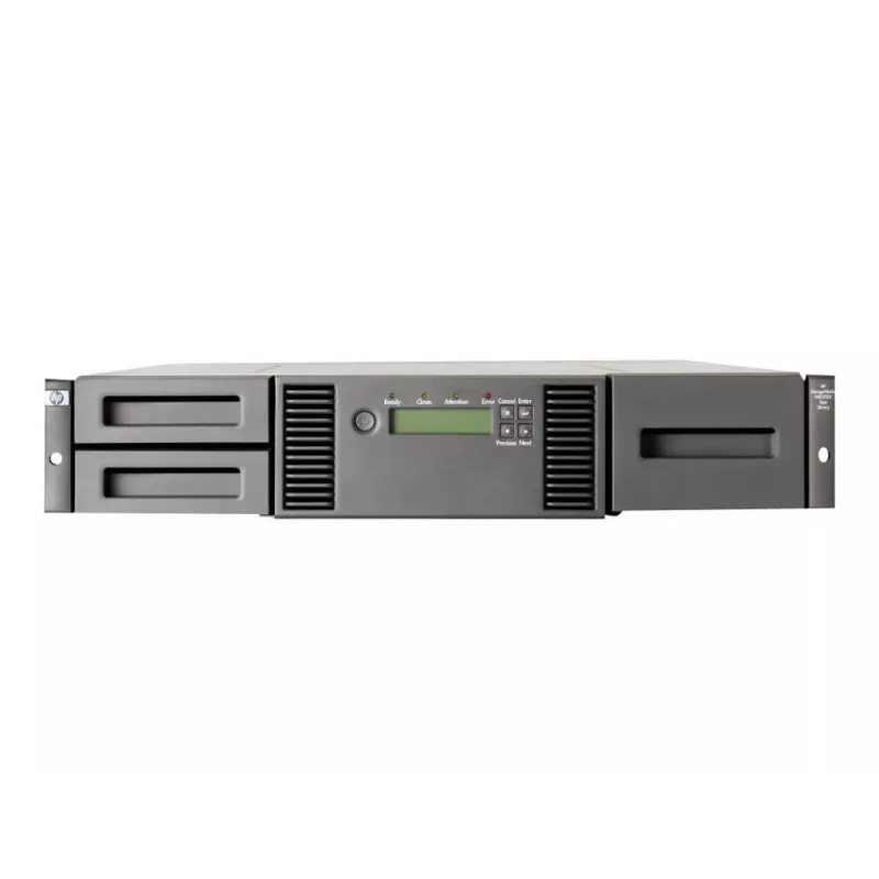Hewlett Packard Enterprise HPE StorageWorks MSL2024 – biblioteca de cintas – LTO Ultrium – número máximo de unidades: 2 – Rack – montaje en rack – 2U – lector de códigos de barras – para ProLiant DL120