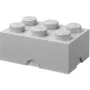 Caja de almacenamiento Room Copenhagen LEGO Storage Brick 6, gris – organizador apilable para juguetes y accesorios