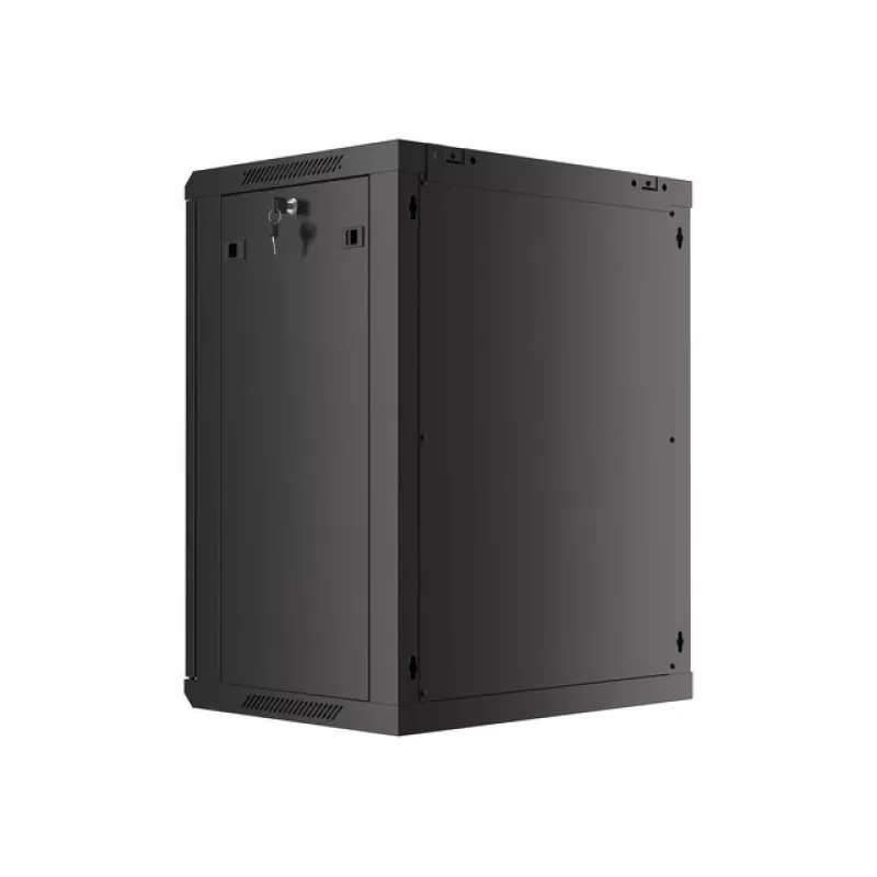Armario de instalación de pared Lanberg 19'' 15U 600x450mm negro (puerta de cristal)