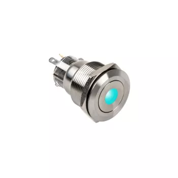 Pulsador DimasTech interruptor antivandálico 22mm Silverline Dot RGB PD215, 22 mm