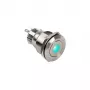 Pulsador DimasTech interruptor antivandálico 22mm Silverline Dot RGB PD215, 22 mm