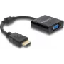 Cable adaptador DELOCK HDMI macho a VGA hembra — HDMI (macho) a VGA (hembra), negro