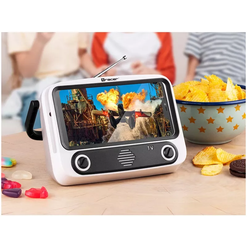 Soporte móvil TRACER T-MLX48046 con altavoz Bluetooth, soporte ajustable para teléfono/tableta