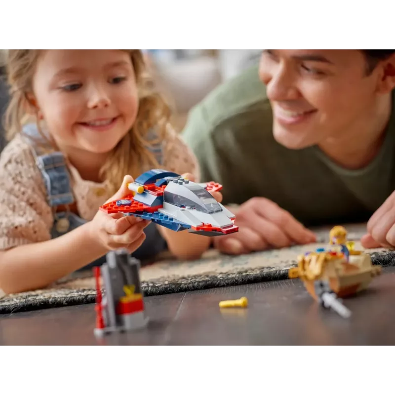 Set de construcción LEGO Marvel Super Heroes Capitán América Thanos 76319 — 107 piezas, 2 minifiguras, edad 4+