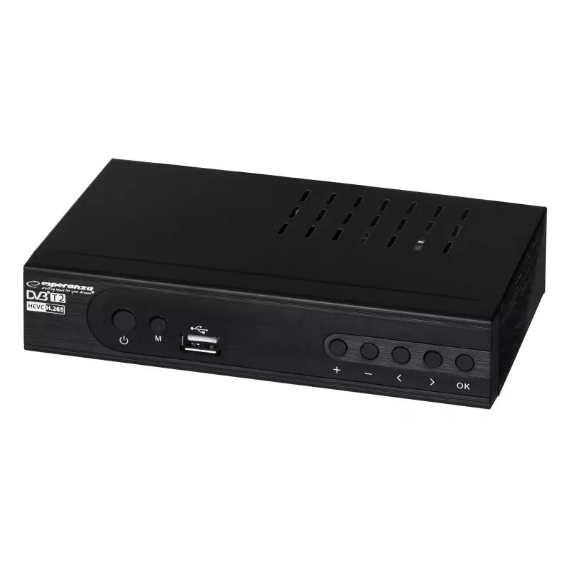 Decodificador sintonizador TV DVB-T2 Hevc H.265 Cable HDMI