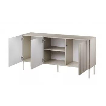 Cómoda cama meble ISLA 1505x400x750 mm, cashmere mate, tablero de partículas
