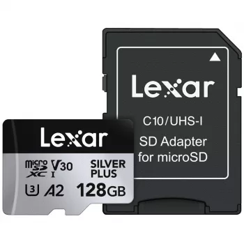 Memoria flash Lexar 128 GB UHS-I MicroSDXC Professional SILVER PLUS
