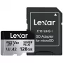 Memoria flash Lexar 128 GB UHS-I MicroSDXC Professional SILVER PLUS