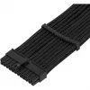 SilverStone PP07E - Cable de extensión de alimentación - ATX, 24-polig (H) a ATX, 24-polig (M) - 30 cm - Negro