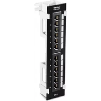 TRENDnet TC-P12C6V - Panel de parcheo - apto para montaje en pared - CAT 6 - UTP - RJ-45 X 12