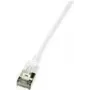 LogiLink Ultraflex SlimLine - Cable de red - RJ-45 (M) a RJ-45 (M) - 0,5 m - 3,8 mm - apantallado PIMF - CAT 6a - apantallado, libre de halógenos, moldeado - blanco, RAL 9010