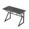 Mesa gaming Huzaro Hero 1.6 negra — mesa recta de MDF/carbono 1200×600×750 mm, estructura metálica