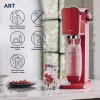 Máquina de soda SodaStream Art Mandarin Red botella de carbonatación 1L