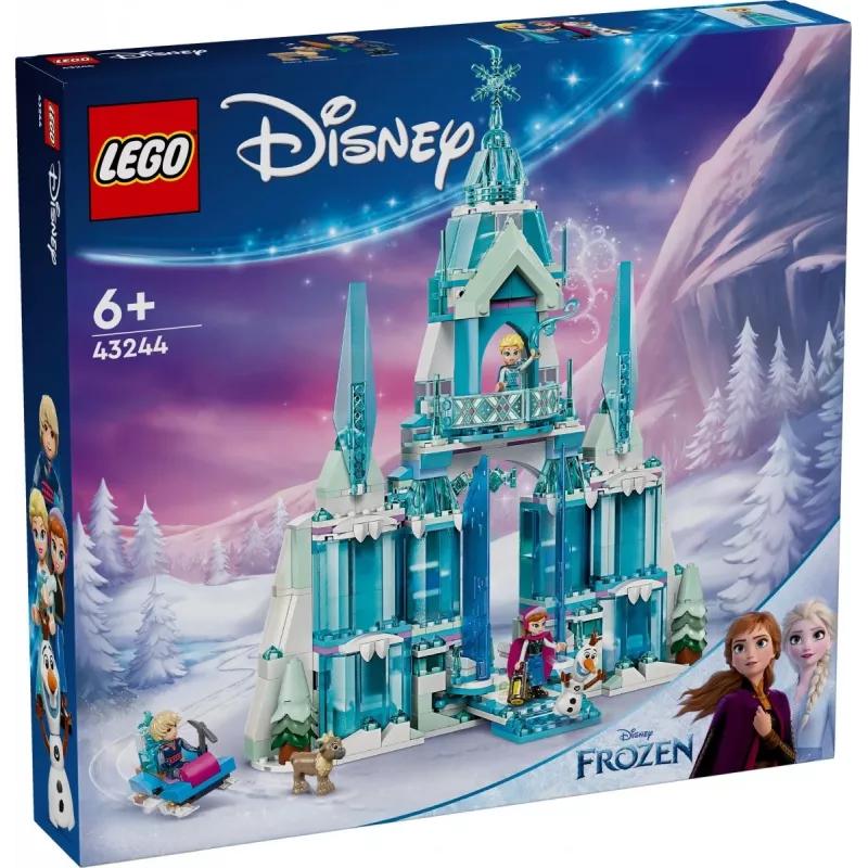 Juguete de construcción LEGO Disney Princess Palacio de Invierno de Elsa 43244 — set de construcción para juego imaginativo