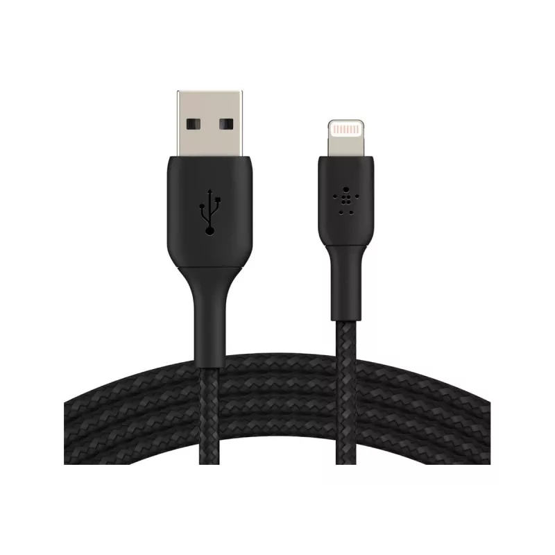 Cable Lightning Belkin CAA002BT3MBK 3 m negro