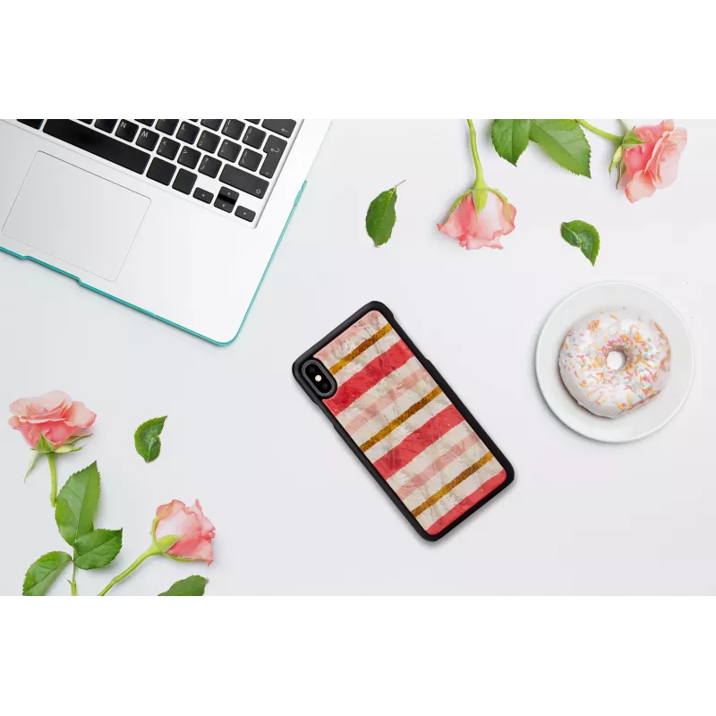 Funda para móvil iKins para iPhone XS Max — negra, diseño Shortcake