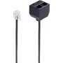 Cable de teléfono ShiverPeaks BS71231 0,1 m negro