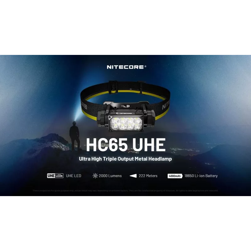 Linterna frontal Nitecore HC65 UHE