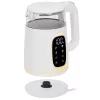 Hervidor de agua Adler AD 1305WG — 1,7 l, 2200 W, vidrio/plástico, blanco/dorado/transparente